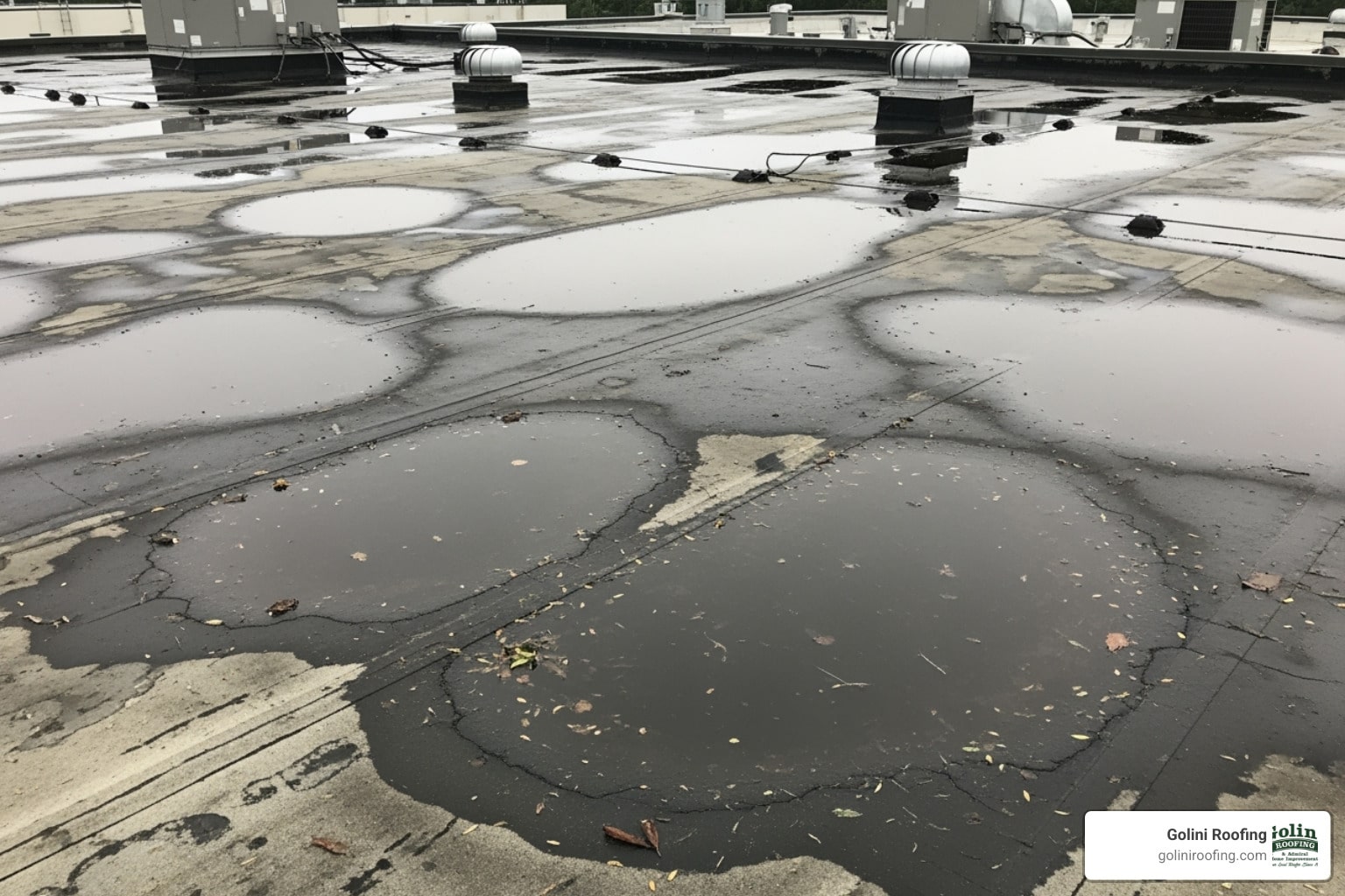 Ponding on Your Flat Roof? Here’s What Repair Will Cost